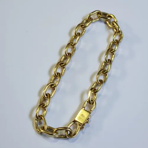 Pulseira cartier cadeado de ouro 18k , aparentar ter umas 30 gramas