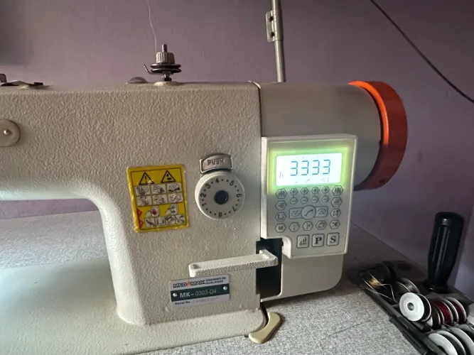 Máquina de costura transporte duplo mega mak