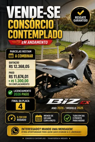 Vende se Biz EX 2026