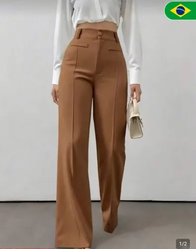 Calça Social Marrom