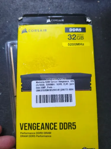 Memória ram 32gb ddr5 5200mhz 2x16gb vendo/troco