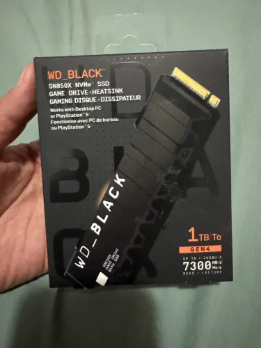 WD_BLACK SN850X 1TB NVMe Gen4 com Dissipador