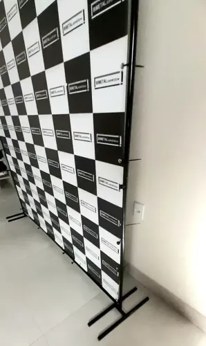 Suporte Banner Backdrop 2x4 Fechado Estrutura Fechado Pro