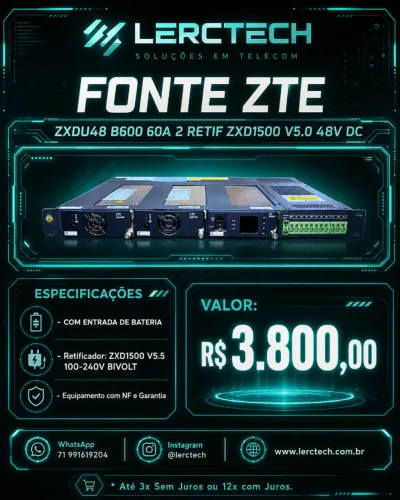 FONTE ZTE ZXDU48 B600 60A