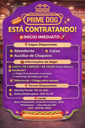 Contratação imediata!!