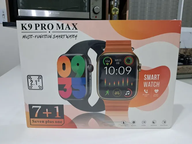  K9 PRO MAX IWO 7 in 1 Série 9 Novo Smartwatch Relógio Inteligente 9 2.1inches