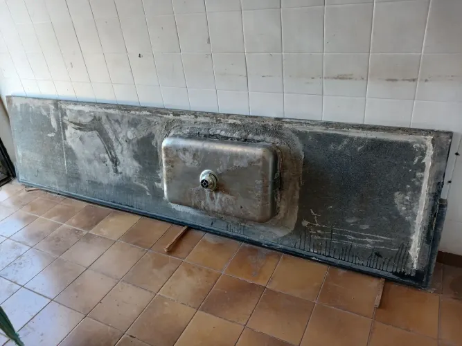 Bancada de cozinha pia de cozinha
