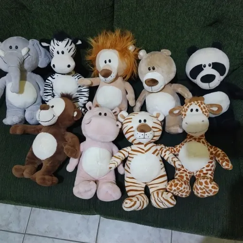 Coleção completa, lindos pelúcia Nestlé