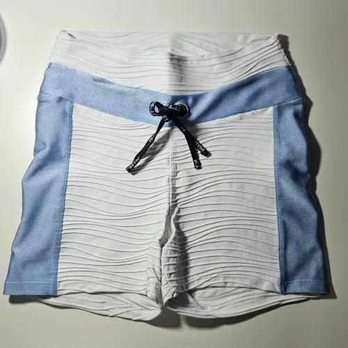 Short Let's Gym Branco/Azul "M"