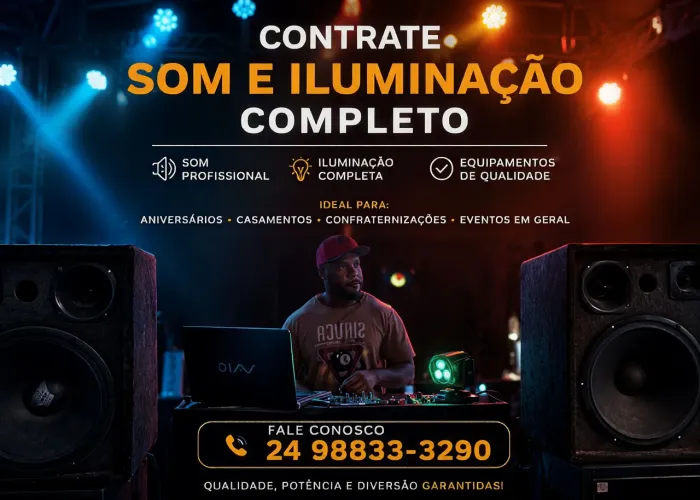 Dj som e iluminação completo