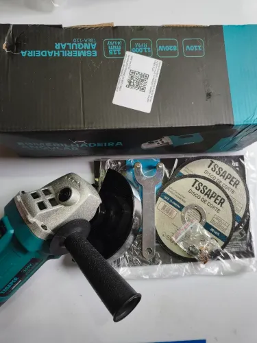 Esmerilhadeira 110V / 820W Tssaper - NOVA - (completa)