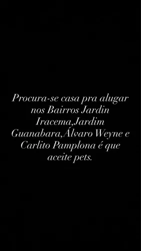 Procura-se casa pra alugar