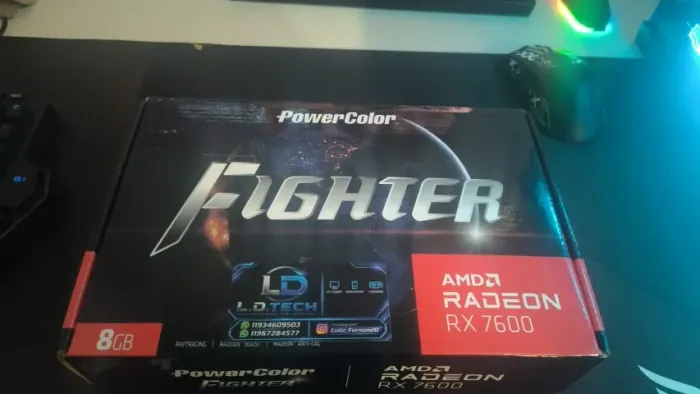 RX 7600 8gb Power color - Nova Lacrada