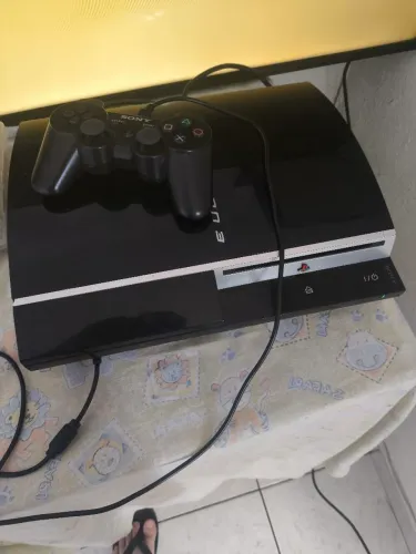 PS3 Fat CECHL02 Desbloqueado + 1 Controle + FIFA 13 e FIFA 14 ?