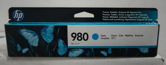 cartucho de tinta original HP 980 Ciano (D8J07A)