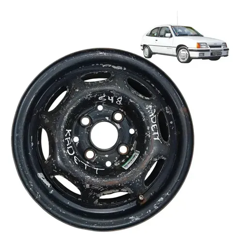 Roda Ferro Aro 13 Monza Kadett 1985 1996 3 Preto Preto