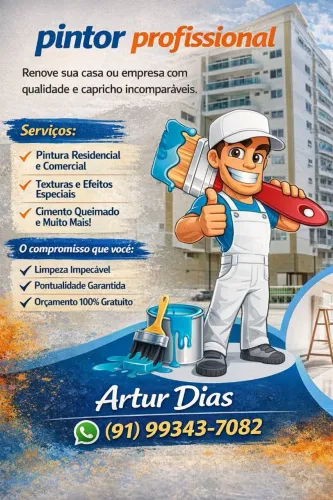 Artur serviço de pintar eu sou o profissional que vc precisa pra sua obra