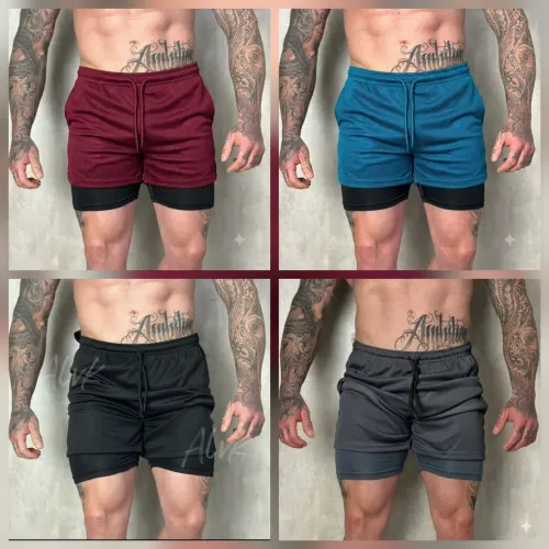 Bermuda masculina 2 em 1