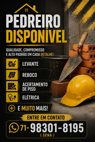 Pedreiro Disponível!