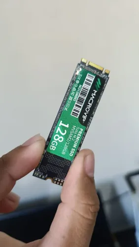 SSD M2 128 GB macrovip funcionando perfeitamente saúde %100