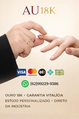 Alianças de casamento em ouro 18k