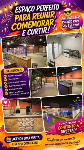 Espaço para festa e eventos
