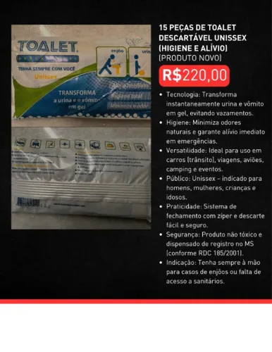 TOALET DESCARTÁVEL