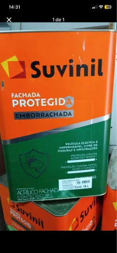 Tinta suvinil 18l emborrachada