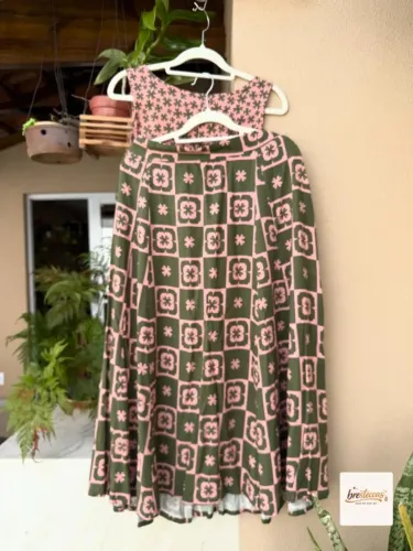 Kit Tal Mãe Tal Filha - Vestido 6 Anos e Conjunto M Tenho q Ter