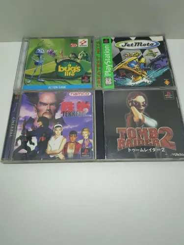 Lote 4 jogos de PS1 Originais - Todos com manual!