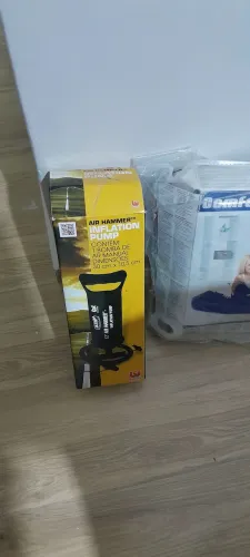 Colchão solteiro inflável e bomba