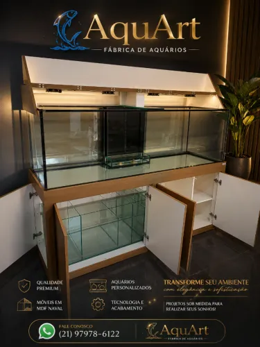 Aquário 200x60x60 - Vidro 12mm - 720L