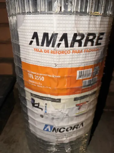 Tela reforço fachada/amarração alvenaria