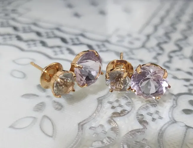 Brincos Ouro 18K Pedras Preciosas