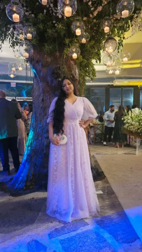 Vestido Madrinha de casamento Lilás