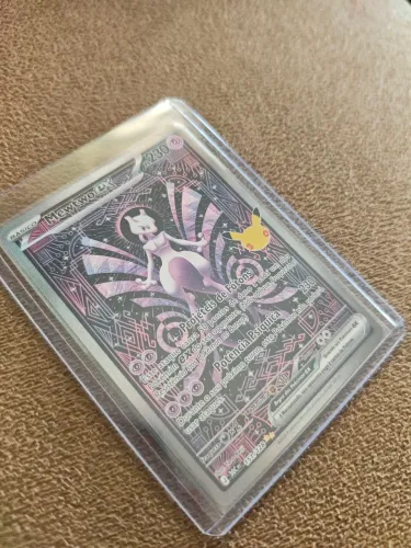 Mewtwo EX - NM (Celebração de 30 Anos) + Toploader