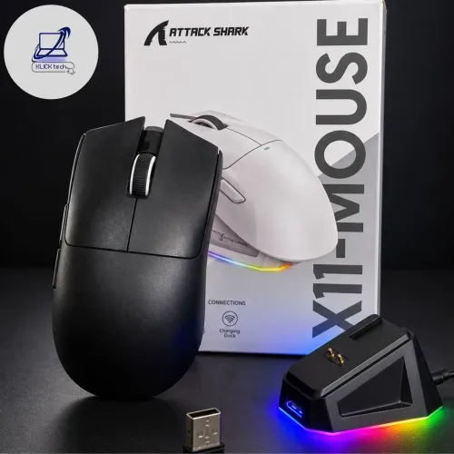 MOUSE ATTACK SHAR X11 + DOCK DE CARREGAMENTO