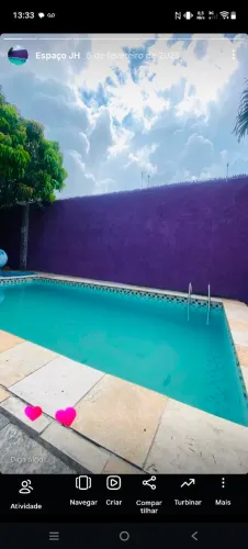 Alugo espaço de festa. 500,00 12 horas