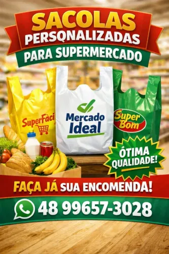 Sacola Plástica personalizadas 