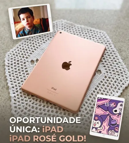 iPad 8ª Geração 32GB Wi-Fi Rose Gold Ótimo Estado