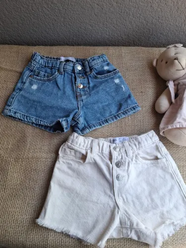 Kit 2 short jeans - Zara - 1 ano