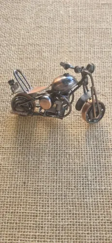 motocicleta decorativa de ferro