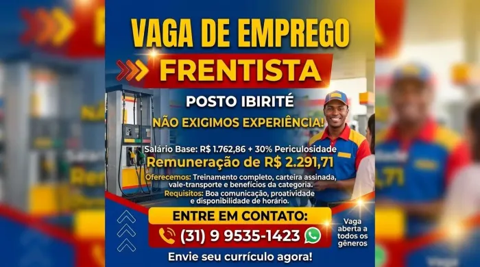 Vagas para frentistas