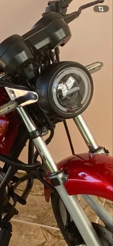 Farol universal para motos, com seta no farol 
