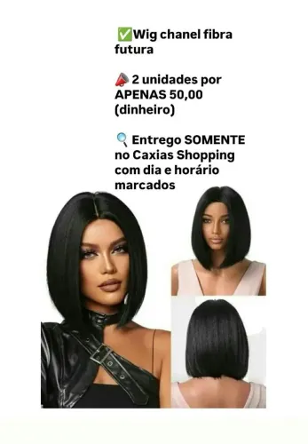 2 WIGS (PERUCAS) PELO PREÇO DE 1 