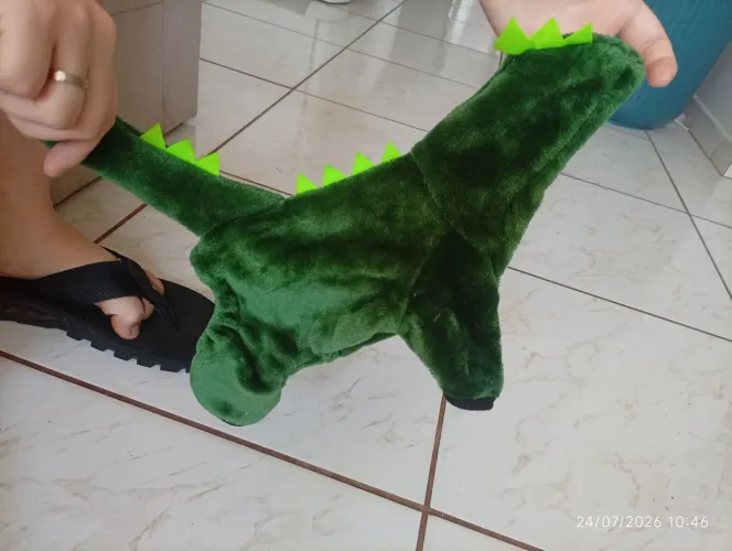 Roupinha para pet de frio do dino