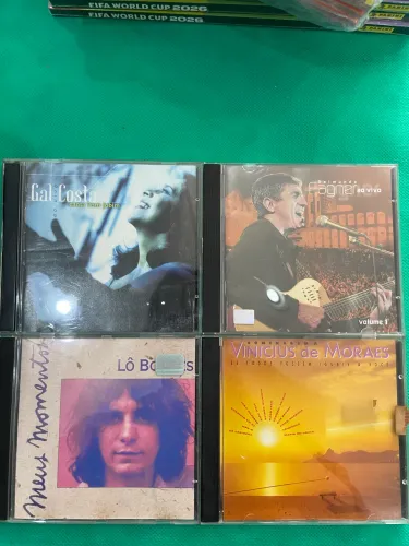 CDs de MPB Clássica e Colecionáveis (Gal Costa, Fagner, Lô Borges, Vinícius)