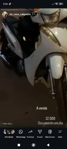Honda Biz 125 EX Branca - Freio a Disco - Super Conservada