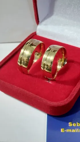 Alianças Anatomicas Alianças Noivado e Casamento Ouro 18 Kilates Alianças Detalhes Copacab