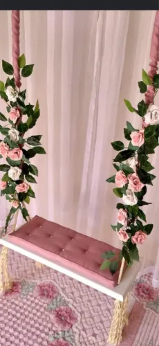 Balanço floral para fotos